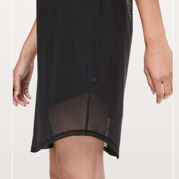 NWT Lululemon Ready To Reach Dress Black Mesh - Picture 3 of 9